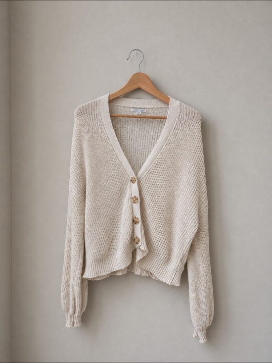 American Eagle Outfitters Sweaters - American Eagle Cream Front Button Cardigan